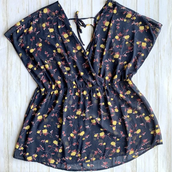 torrid Tops - TORRID BLOUSE - SHEER FLORAL